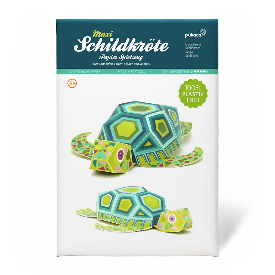 Maxi Schildkröten Papierspielzeug
