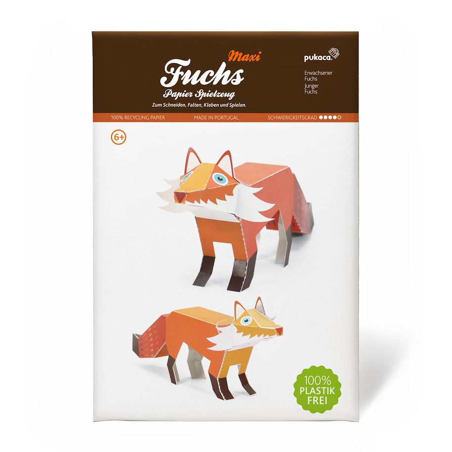 Maxi Fuchs Papierspielzeug