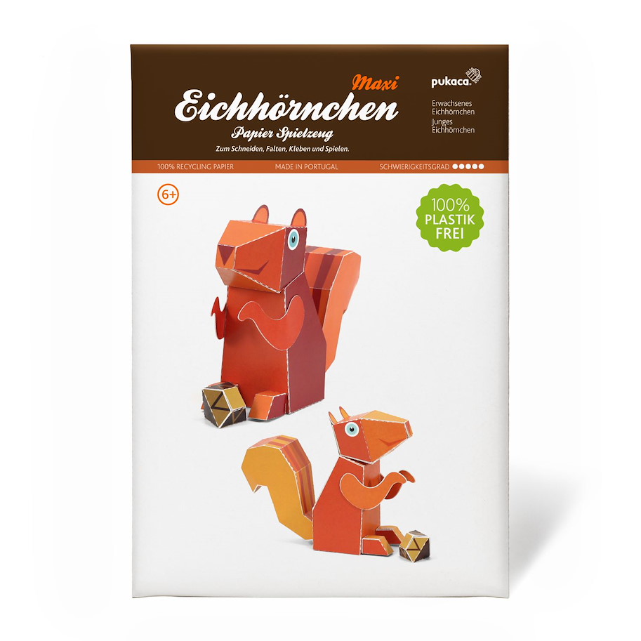 Maxi Eichhörnchen Papierspielzeug