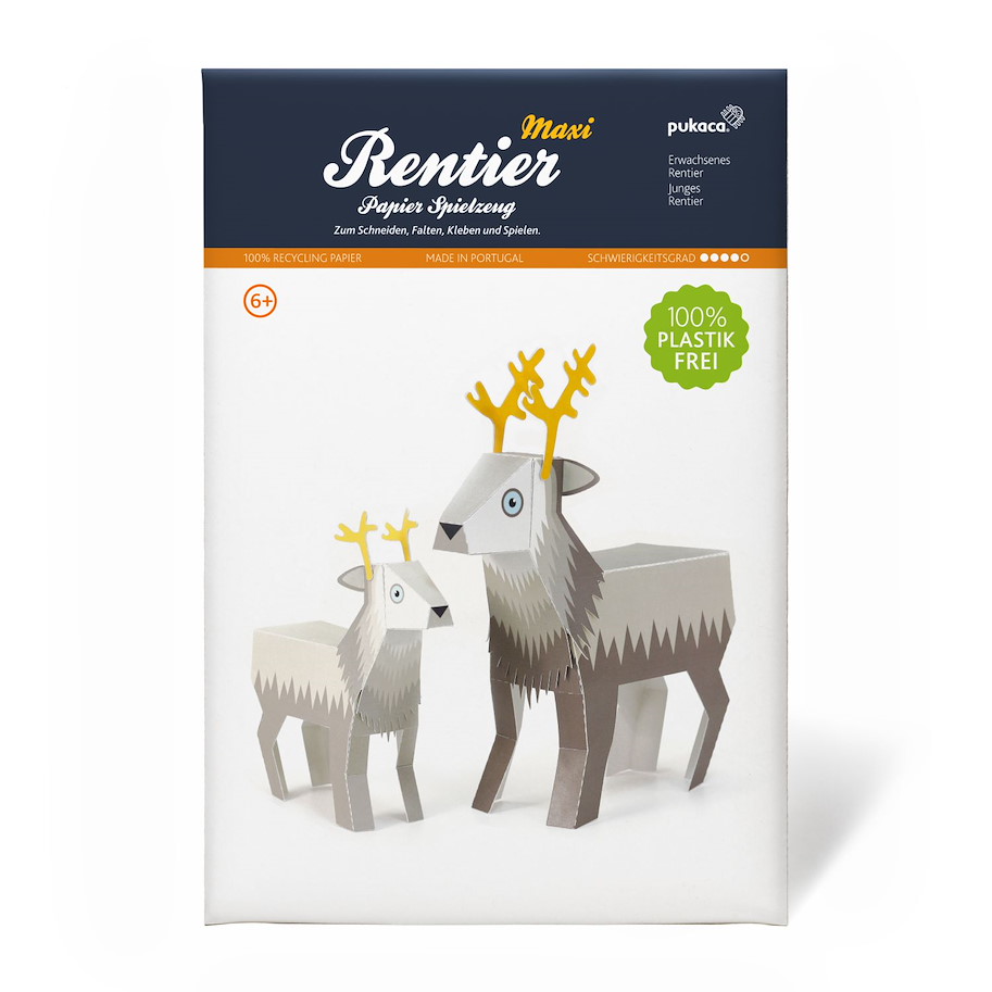 Maxi Rentier Papierspielzeug