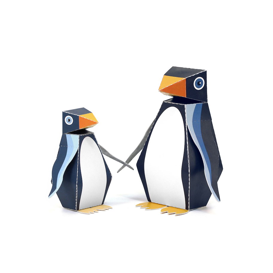 Maxi Pinguin Papierspielzeug