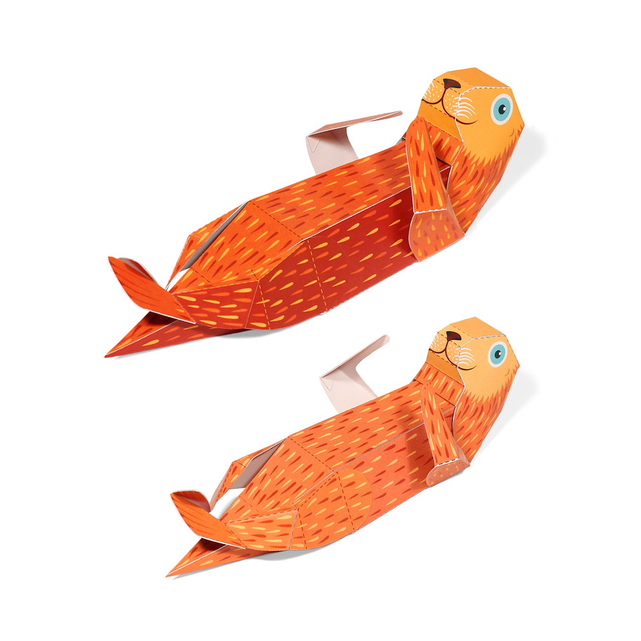 Maxi Otter Papierspielzeug