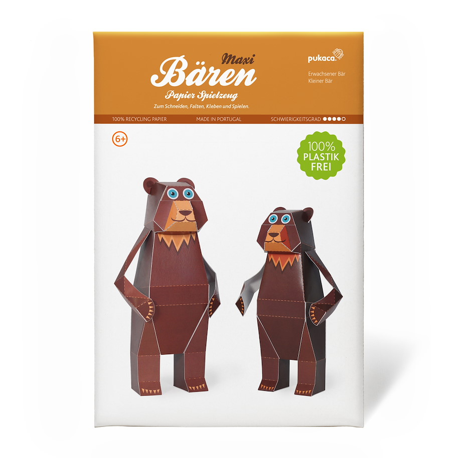 Maxi Bären Papierspielzeug