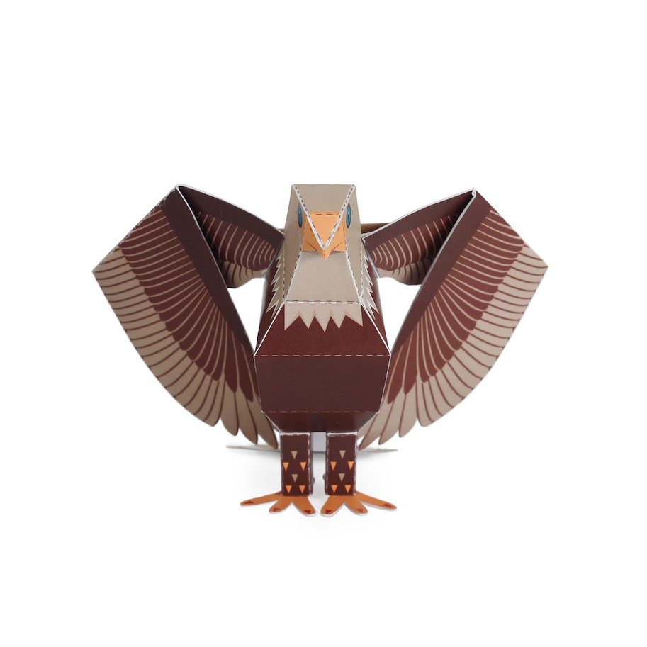 Maxi Weisskopf Seeadler Papierspielzeug