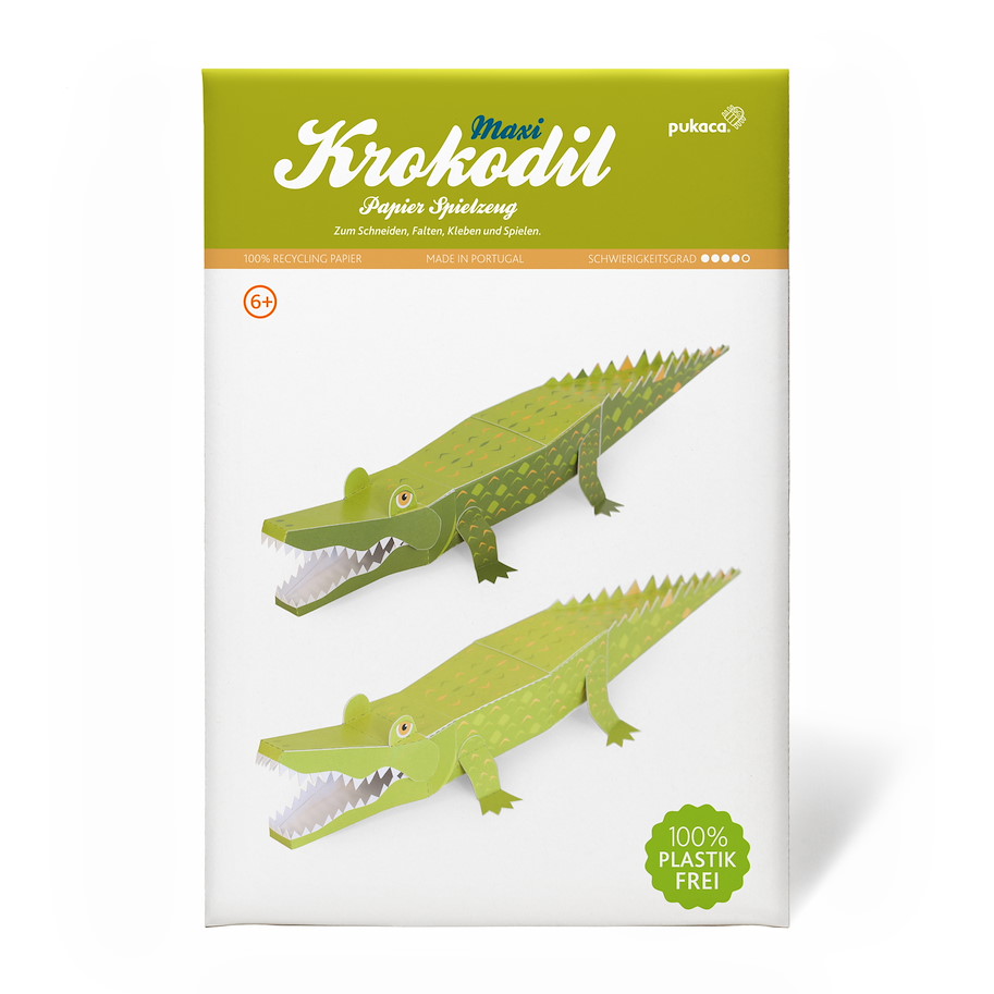 Maxi Krokodil Papierspielzeug