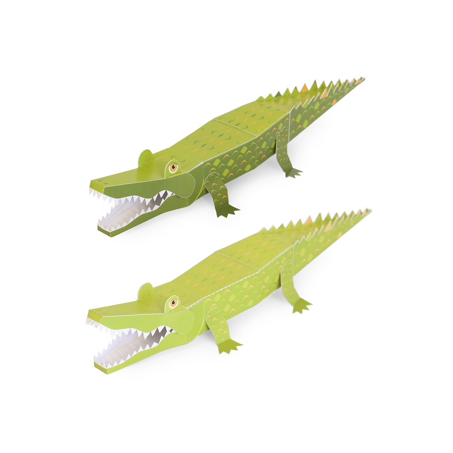 Maxi Krokodil Papierspielzeug