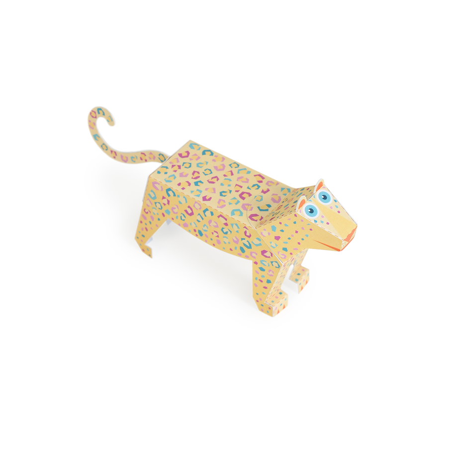 Maxi Leoparden Papierspielzeug