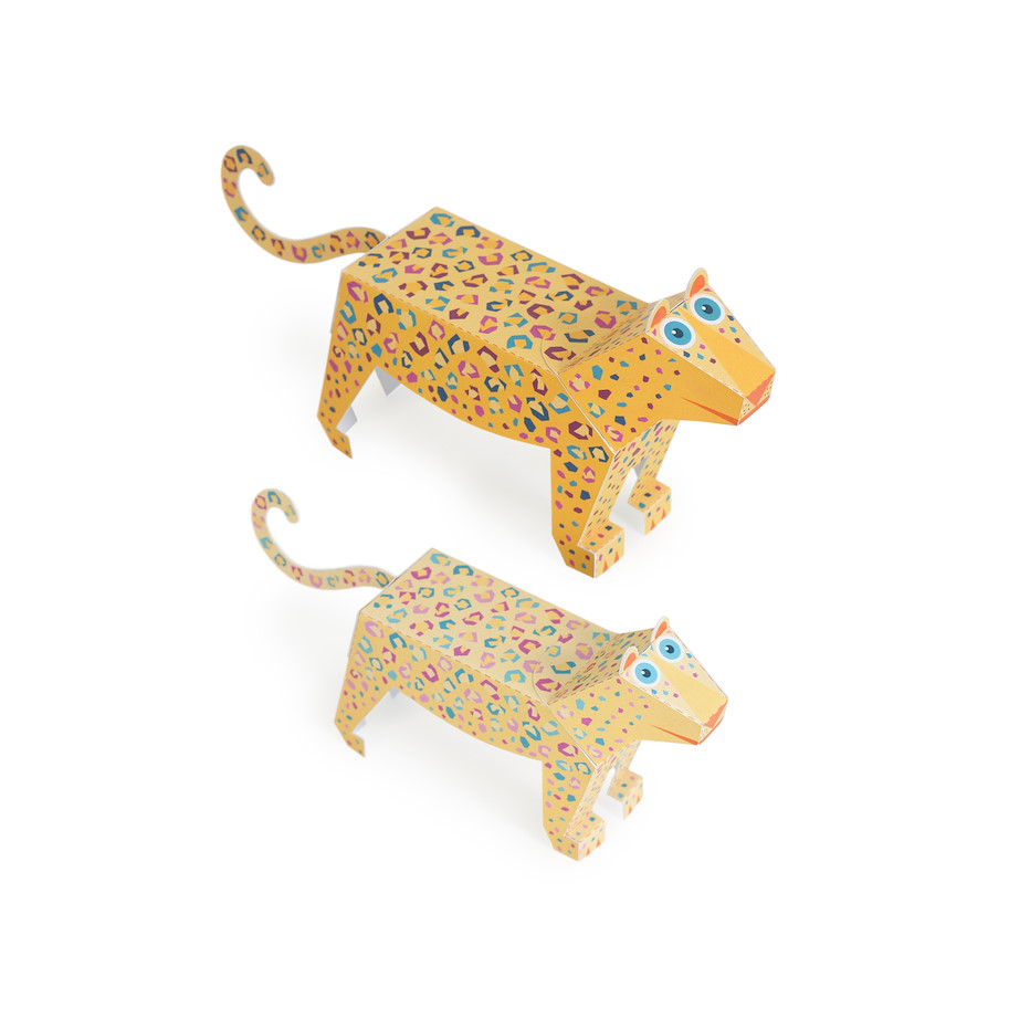 Maxi Leoparden Papierspielzeug