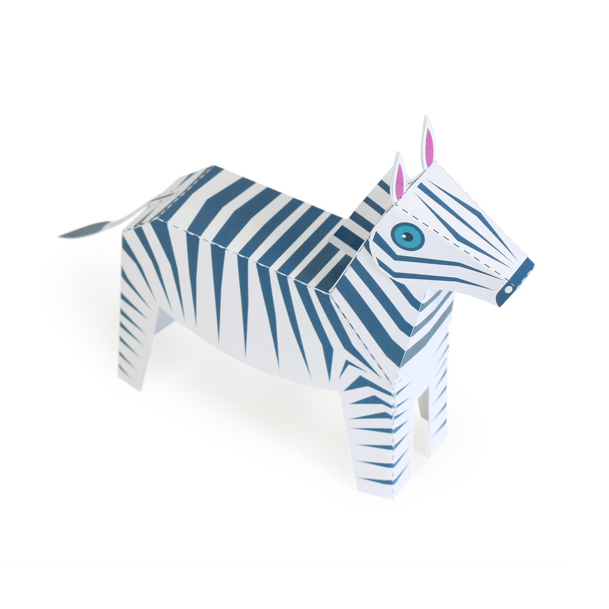 Maxi Zebra Papierspielzeug