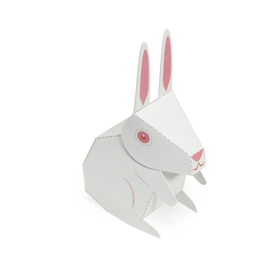 Papierspielzeugset 4 Hasen