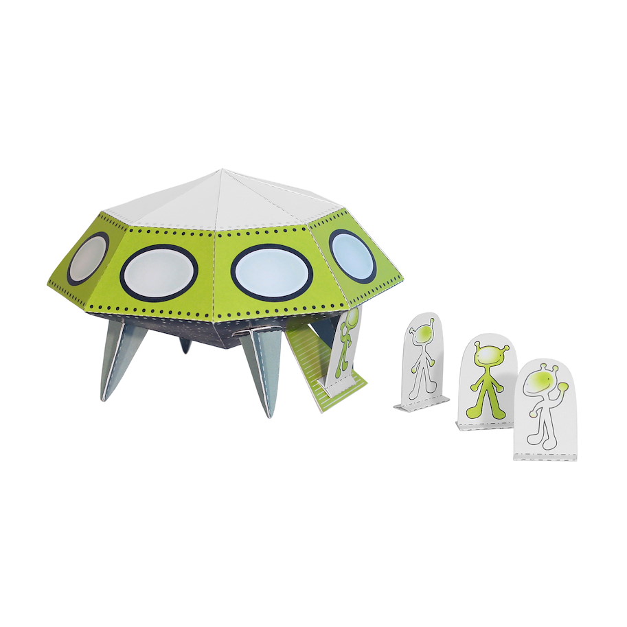 Ufo Papierspielzeug