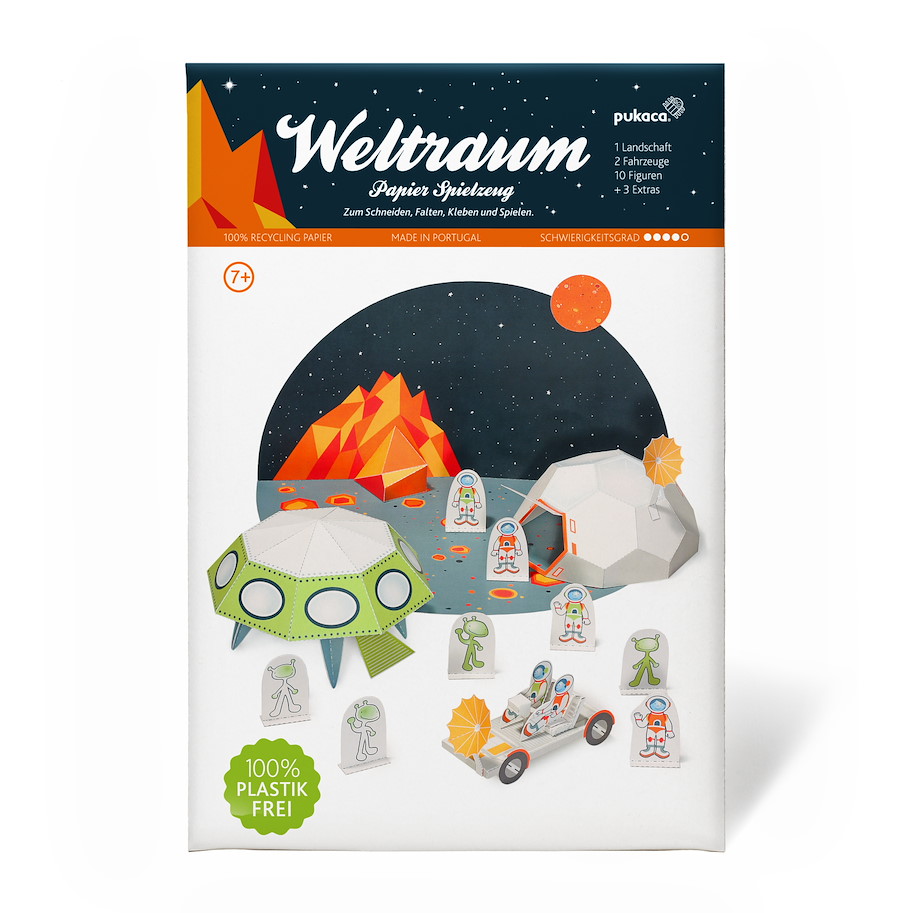 Weltraum Papierspielzeugset
