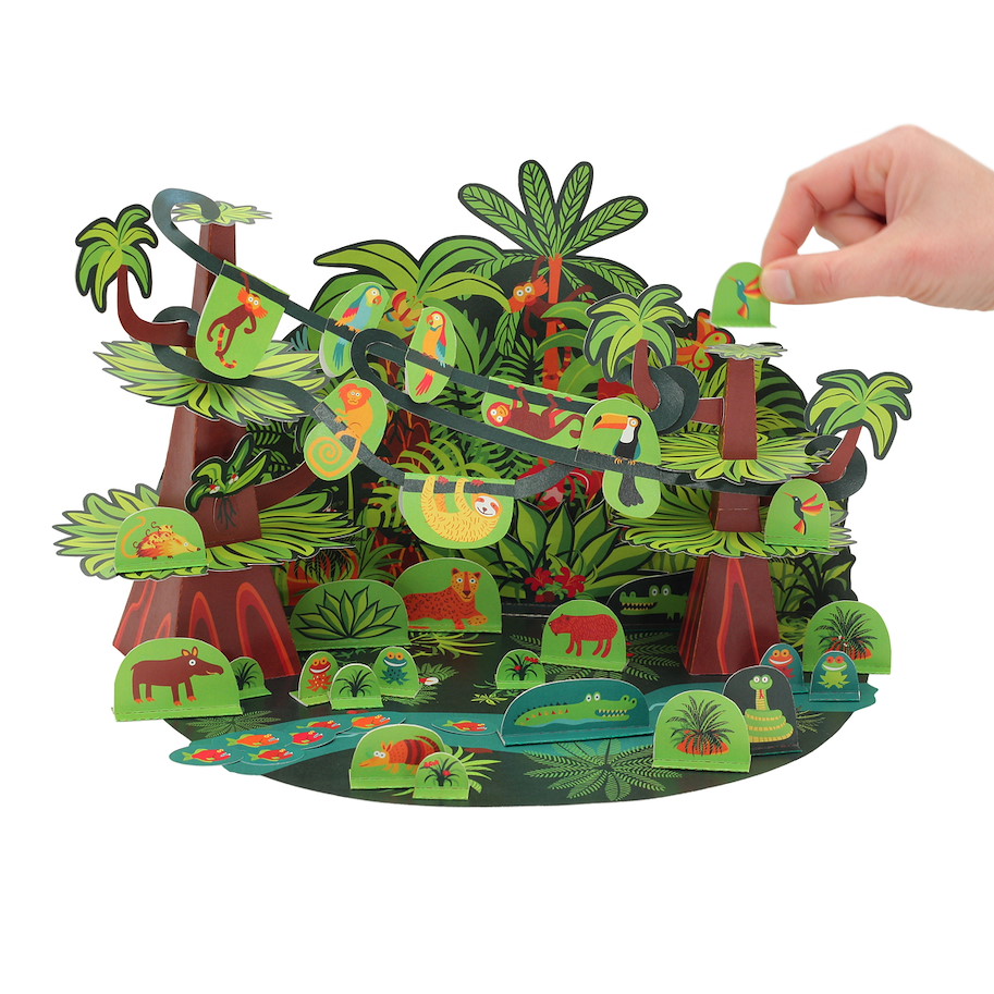 Tropenwald Papierspielzeugset