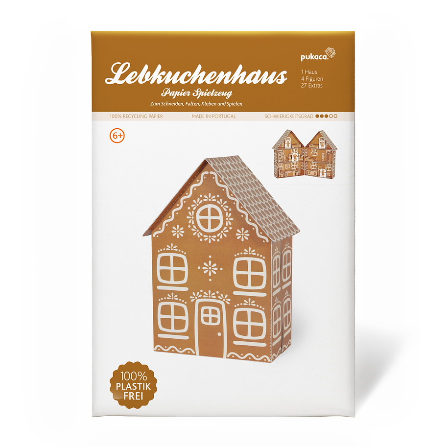 Lebkuchen-Haus Papierspielzeugset