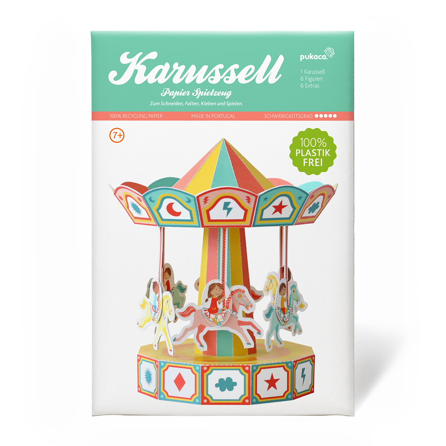 Karrusell bewegliches Papierspielzeug