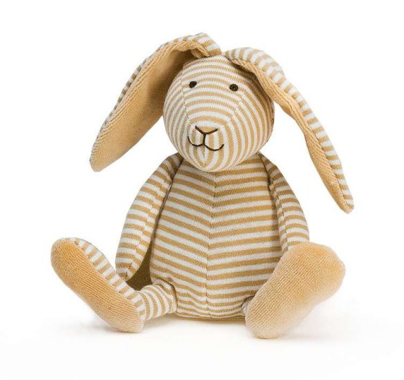 Plüsch Hase gestreift 20 cm Oeko-Tex