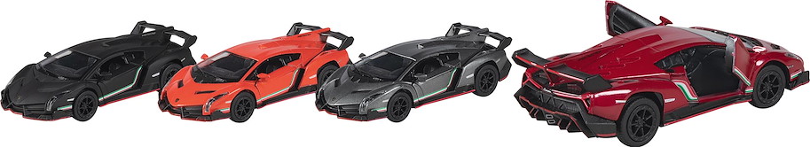 Lamborghini Veneno 1:36, Rückzugmotor, 4-fach sortiert