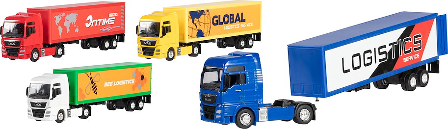 MAN TGX, 1:64, Freilauf, 4-fach sortiert