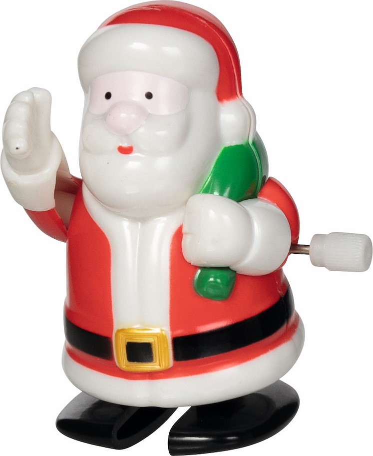 Weihnachtsmann zum Aufziehen, 12er Set