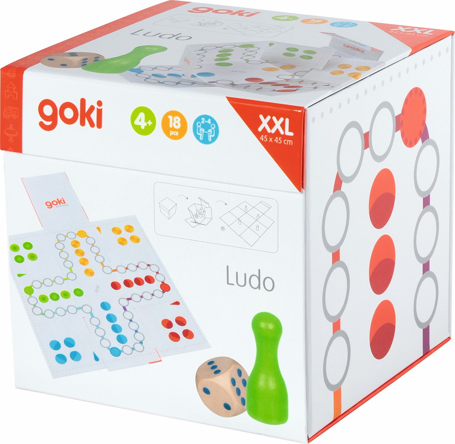 XXL Ludo im Würfel zum Aufklappen