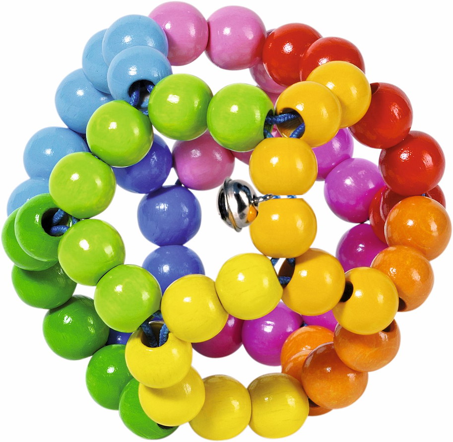 Greifling Elastik Regenbogenball