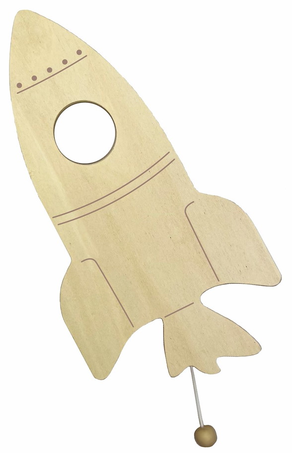 Holz Wandspieluhr Rakete