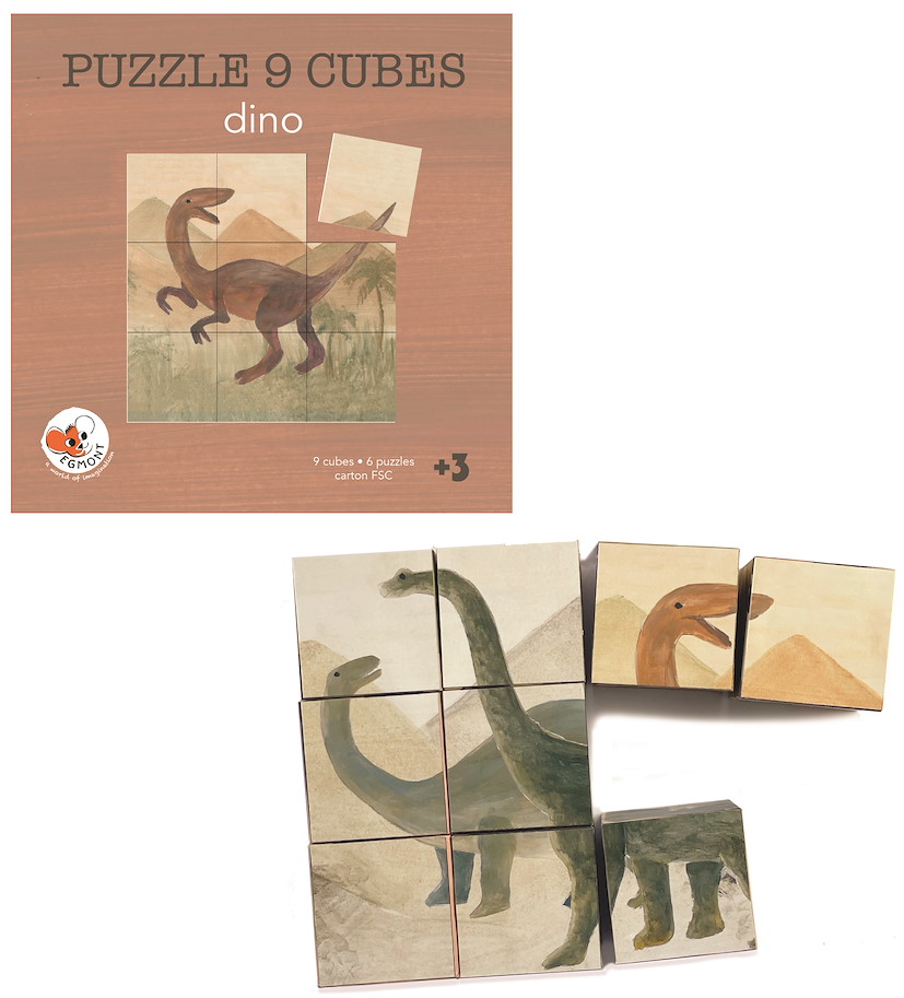 Würfelpuzzle Dino