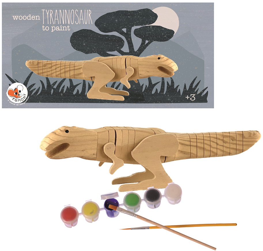 Tyranosaurus aus Holz zum Bemalen