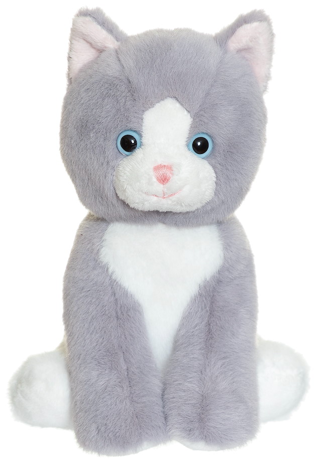 Plüsch Katze grau