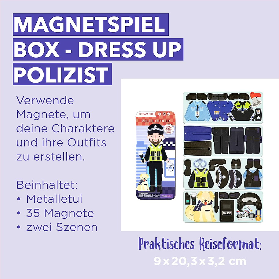 Reise-Magnetspielbox - Polizist