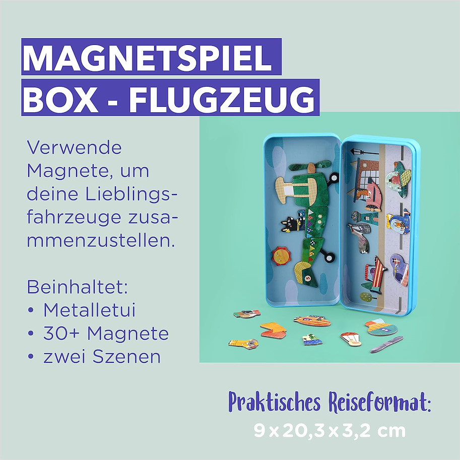 Reise-Magnetspielbox - Flugzeuge