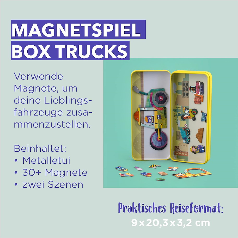 Reise-Magnetspielbox - Trucks