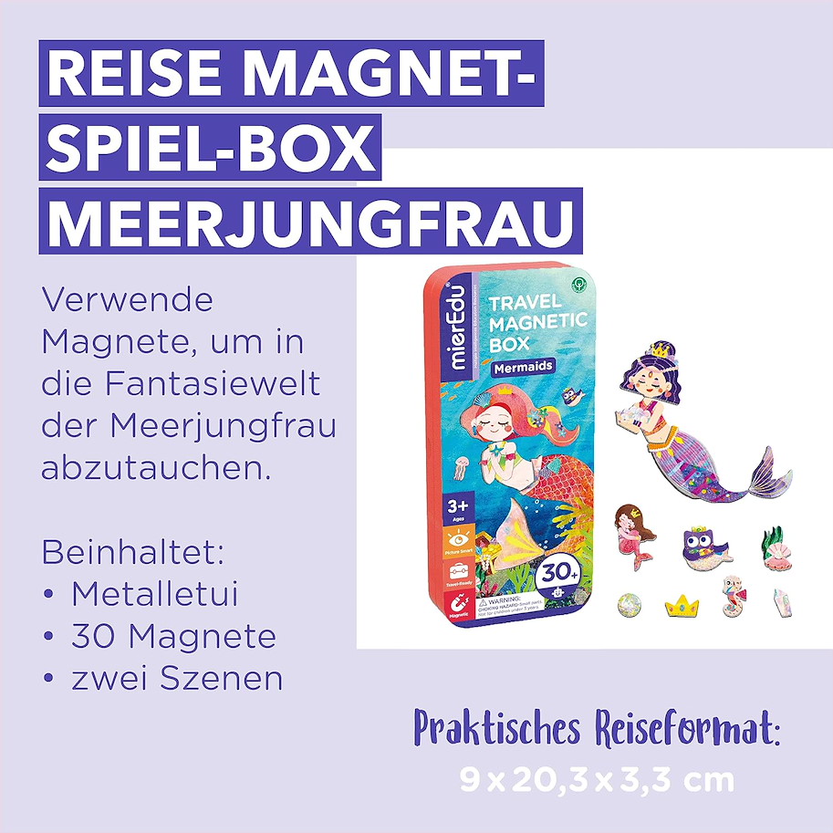 Reise-Magnetspielbox - Meerjungfrau