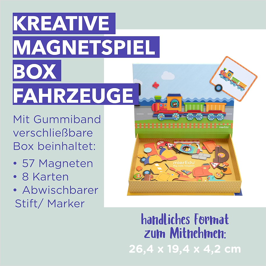 Kreative Magnet-Spiel-Box - Fahrzeuge