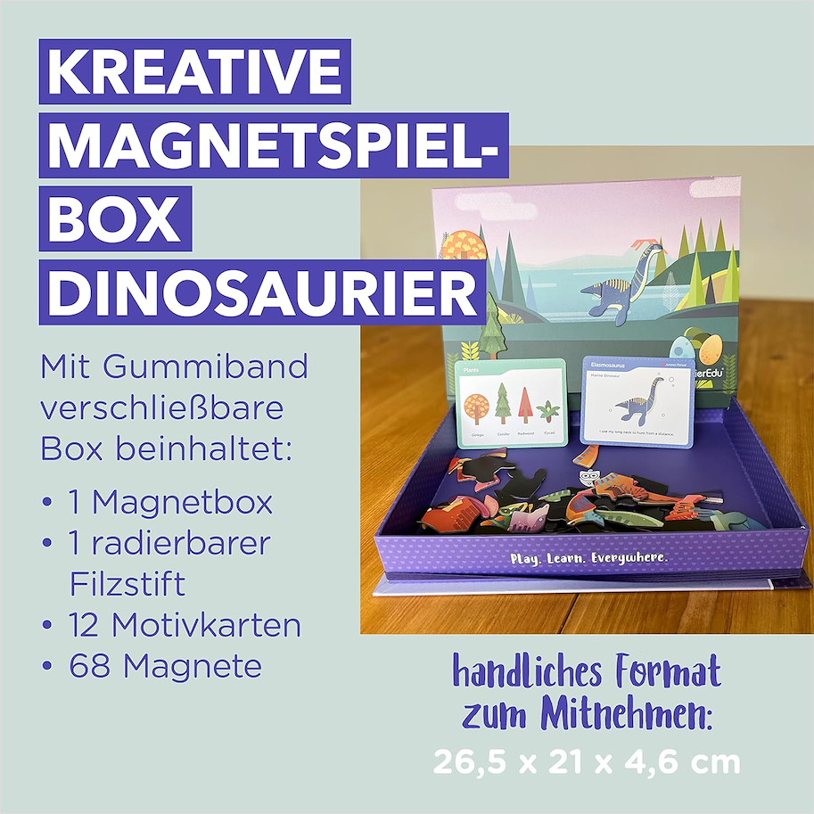 Kreative Magnet-Spiel-Box - Dinosaurier