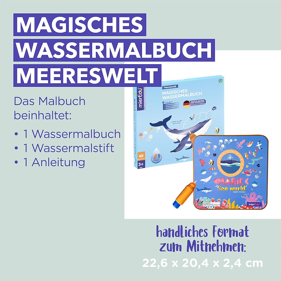 Magisches Wassermalbuch - Meereswelt