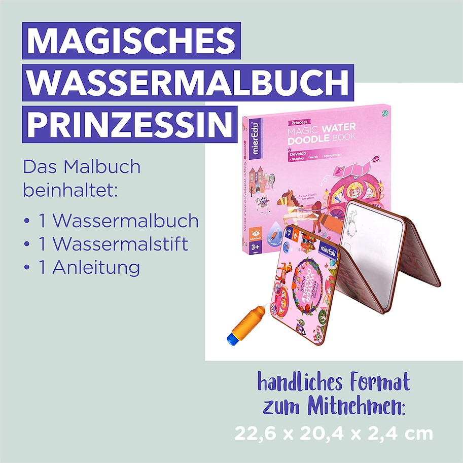 Magisches Wassermalbuch - Prinzessin