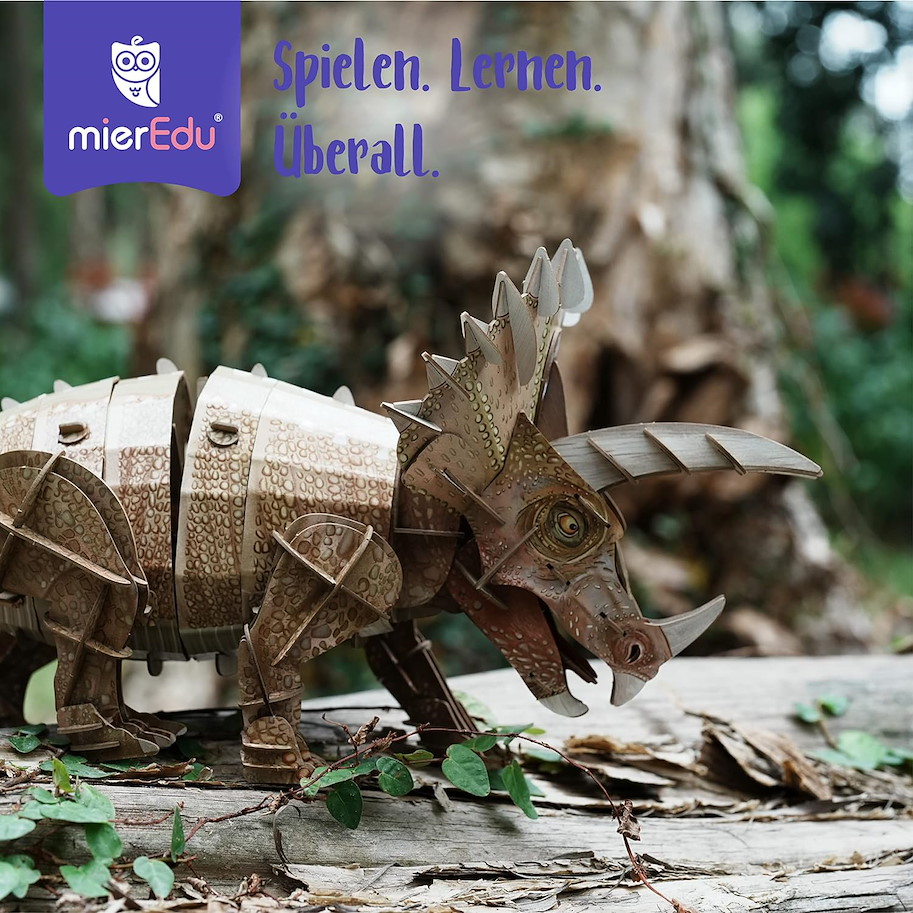 Eco 3D Puzzle - Triceratops (beweglich), 191 Teile