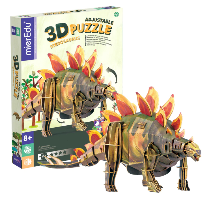 Eco 3D Puzzle - Stegosaurus (beweglich), 154 Teile