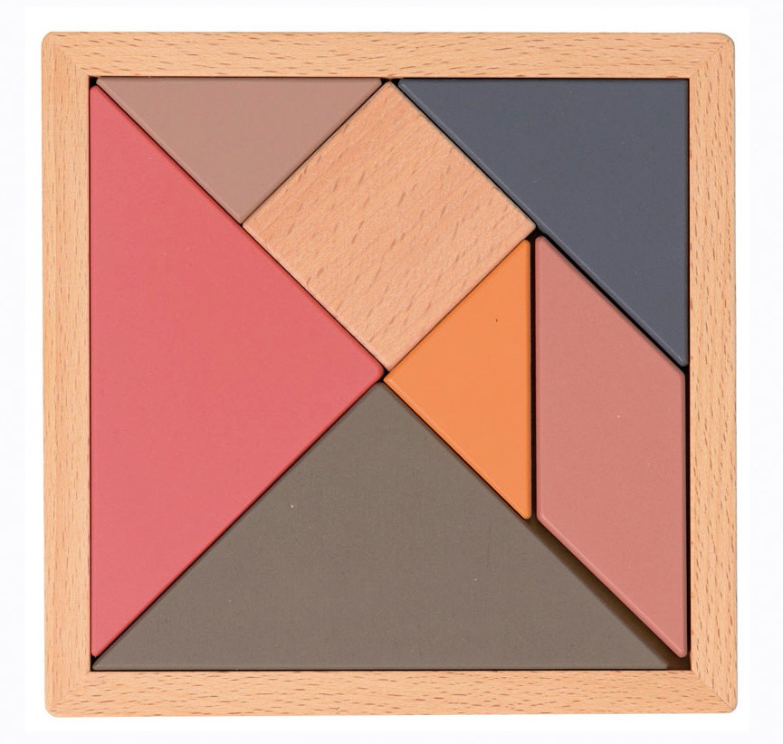 Holztangram farbig