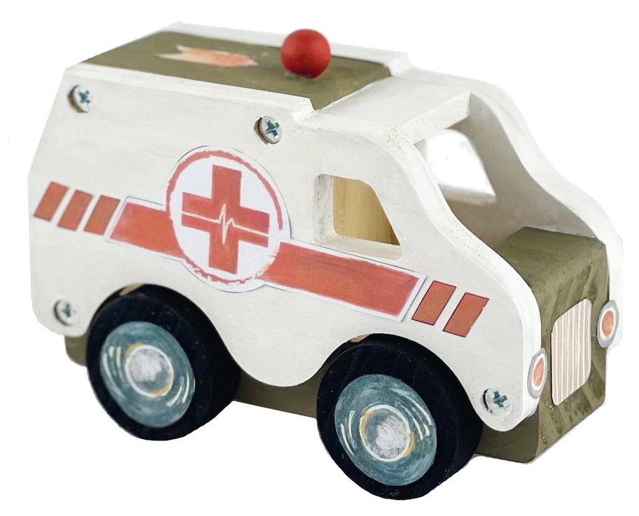 Bausatz Holz Ambulanz