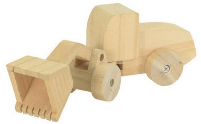Bausatz Holz Planierraupe