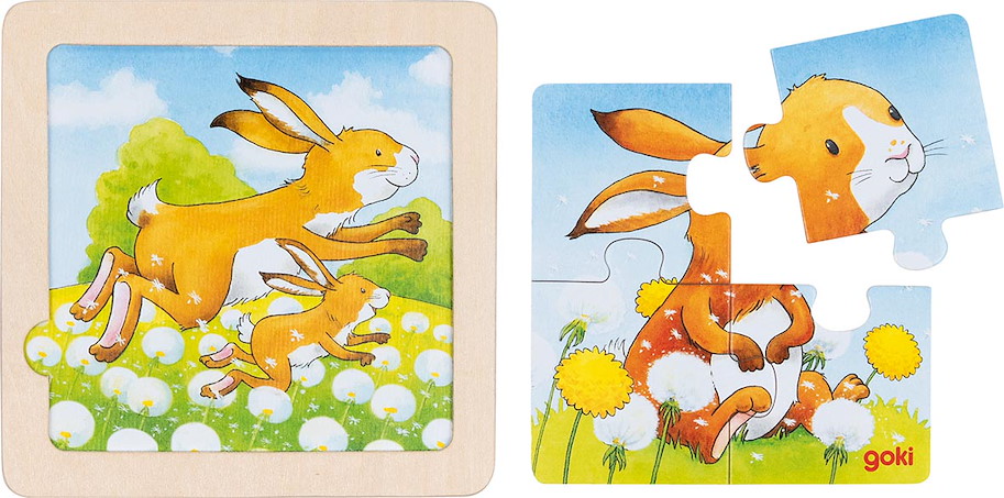 Hintergrundbildpuzzle Tierkinder