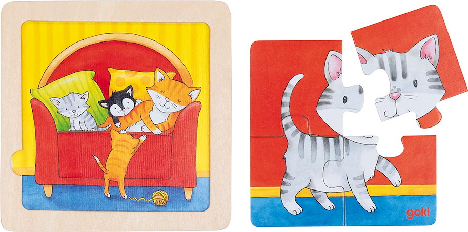 Hintergrundbildpuzzle Tierkinder
