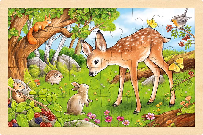 Einlegepuzzle Rehkitz