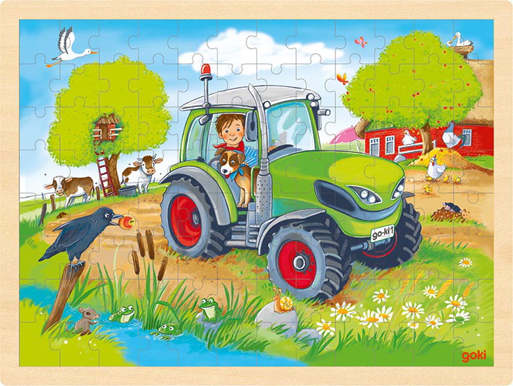 Einlegepuzzle Traktor