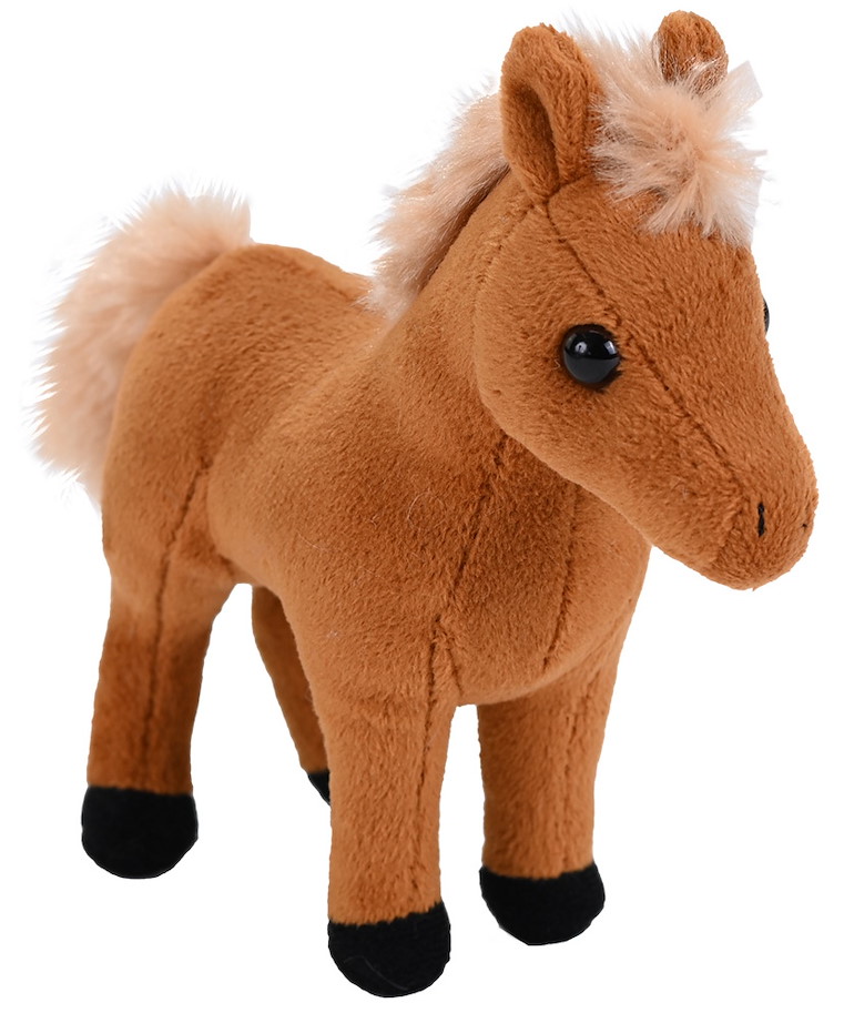 Plüsch Pferd braun Pocketkins 13 cm