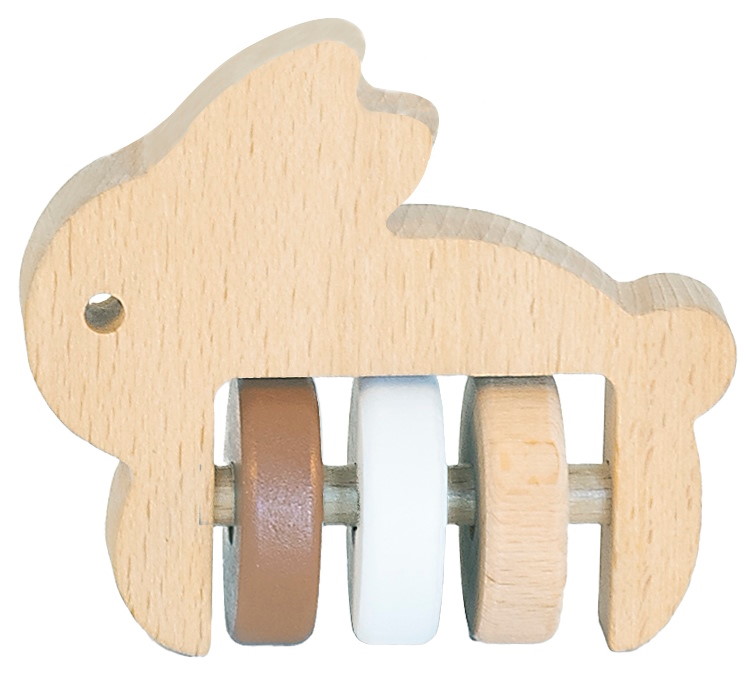 Hasenrassel aus Holz
