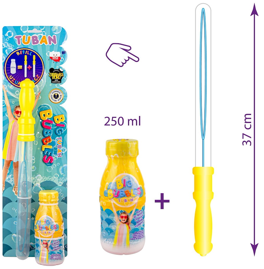 Seifenblasenset Schwert und 250 ml Flüssigkeit