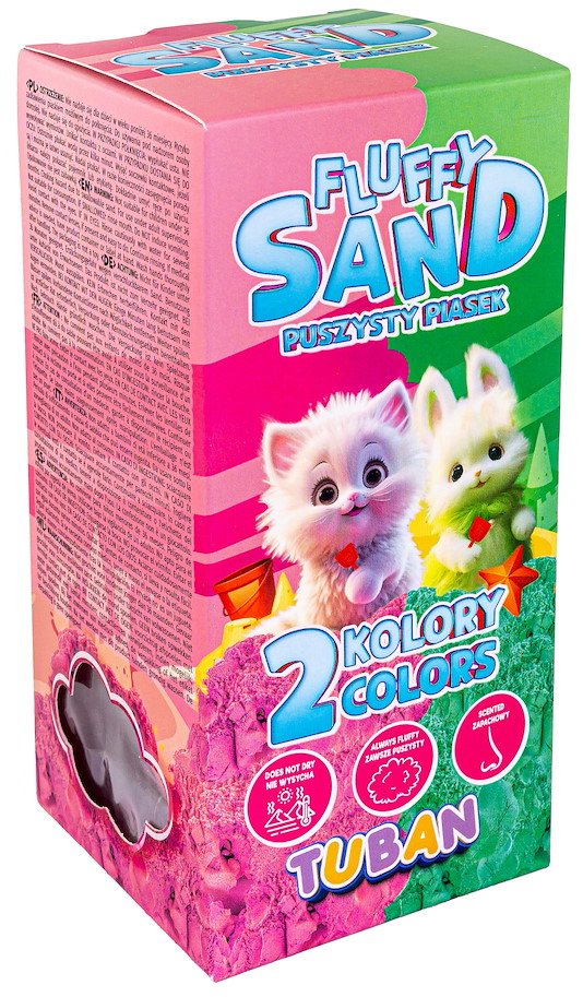 Fluffy Sand pink & grün je 90 g